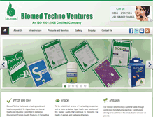 Tablet Screenshot of biomedtechnoventures.com